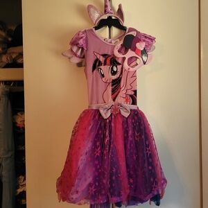 5/6 My Little Pony G4 Twilight Sparkle Costume Dress Wings Horn Mask